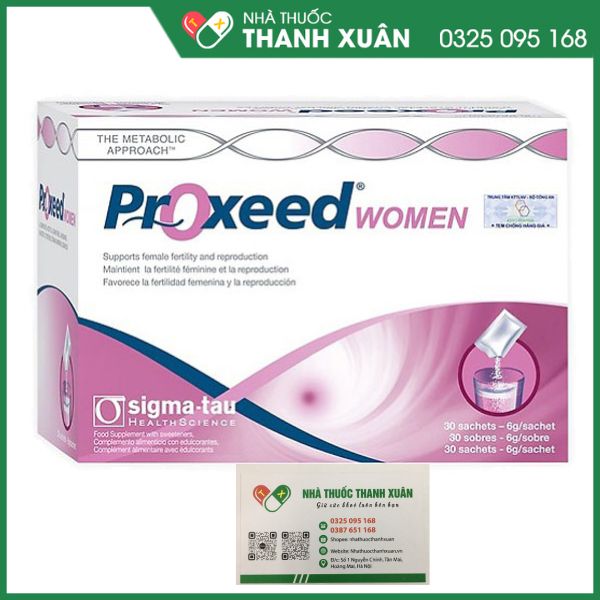 Proxeed Women hỗ trợ điều trị vô sinh nữ giới (hộp 30 gói)